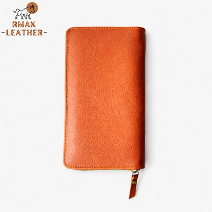 AmberCraft Classic Zip Wallet