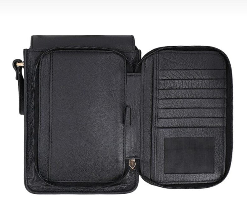 Classic Genuine Leather Crossbody Shoulder Bag for (Women)