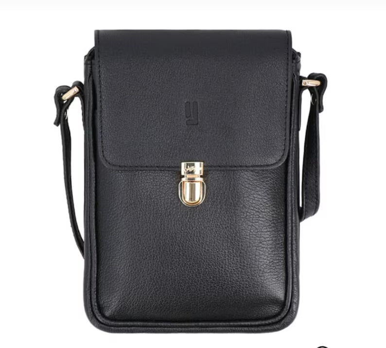 Classic Genuine Leather Crossbody Shoulder Bag for (Women)